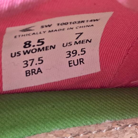 Cariuma OCA Pink Lemonade Canvas Sneaker Cap Toe Shoes SZ 8.5 Preppy - Picture 9 of 10